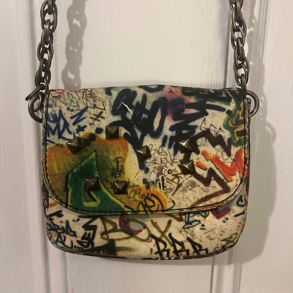 RACHEL Rachel Roy Handbags - Rachel Roy studded graffiti purse